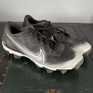NIKE Akpha Huarache Keystone Baseball Cleats Men's Black - US 10.5
